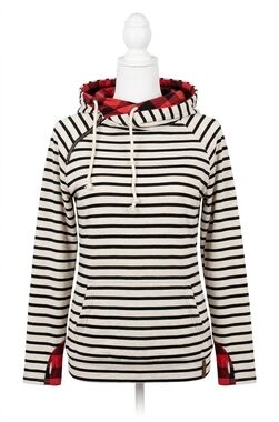 NEW AMPERSAND AVE doublehood sweatshirt in feeling festive